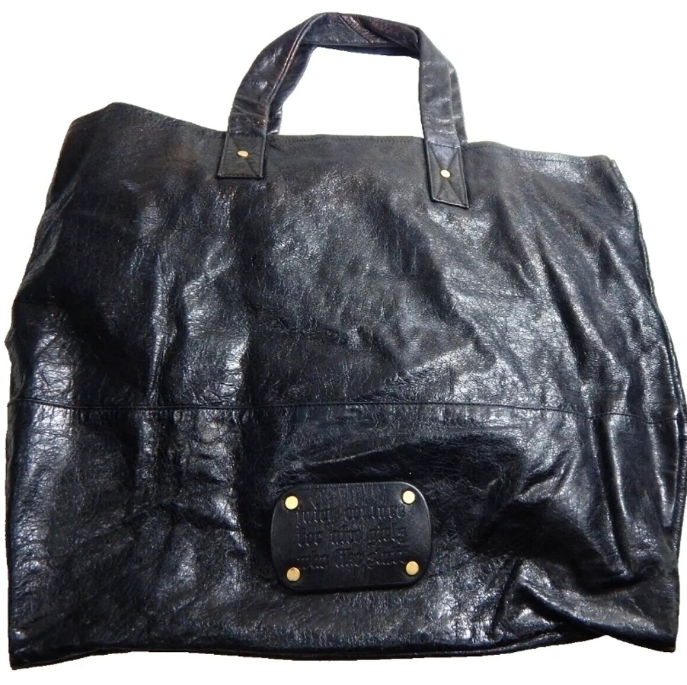 Juicy‎ Couture Vintage Y2K Leather Tote